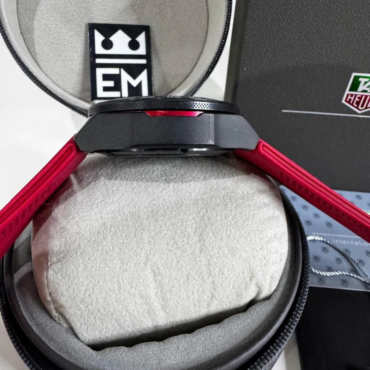 TAG Heuer Formula 1 Automatic Chronograph – Black Red with Red Rubber Strap