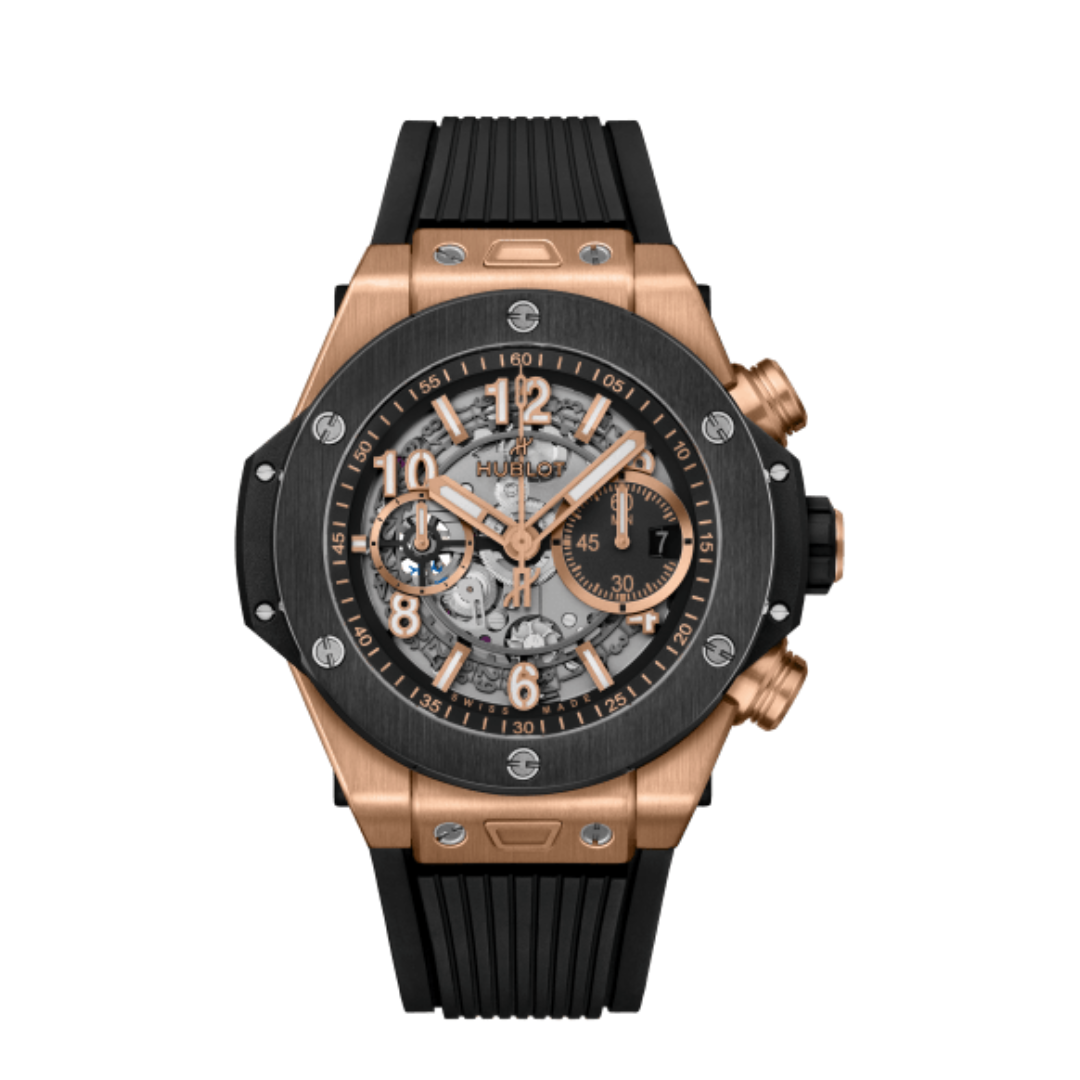 Hublot Big Bang Unico Rosé/Skeleton Dial.