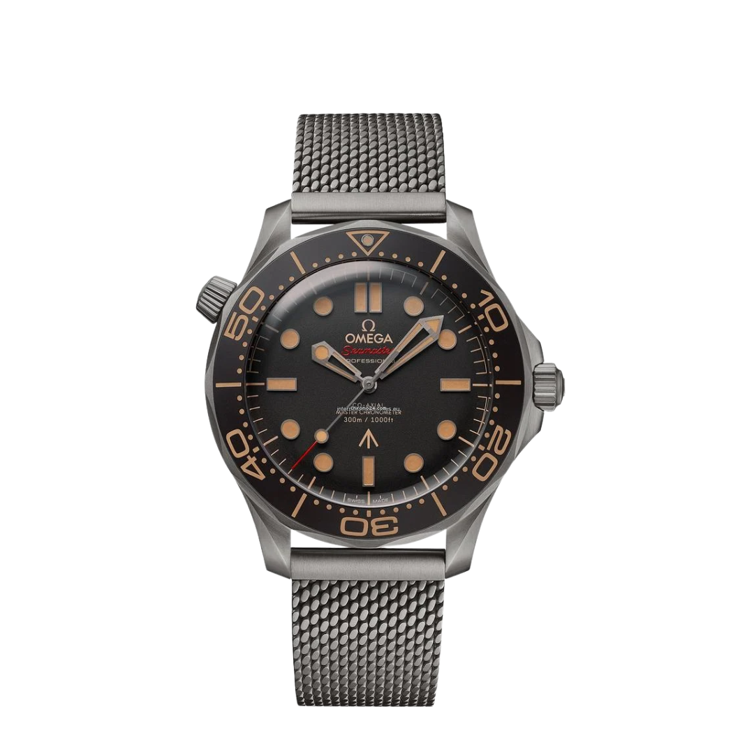 Omega Seamaster 300M Diver “007 Edition” – Black/Mesh Bracelet Stainless Steel