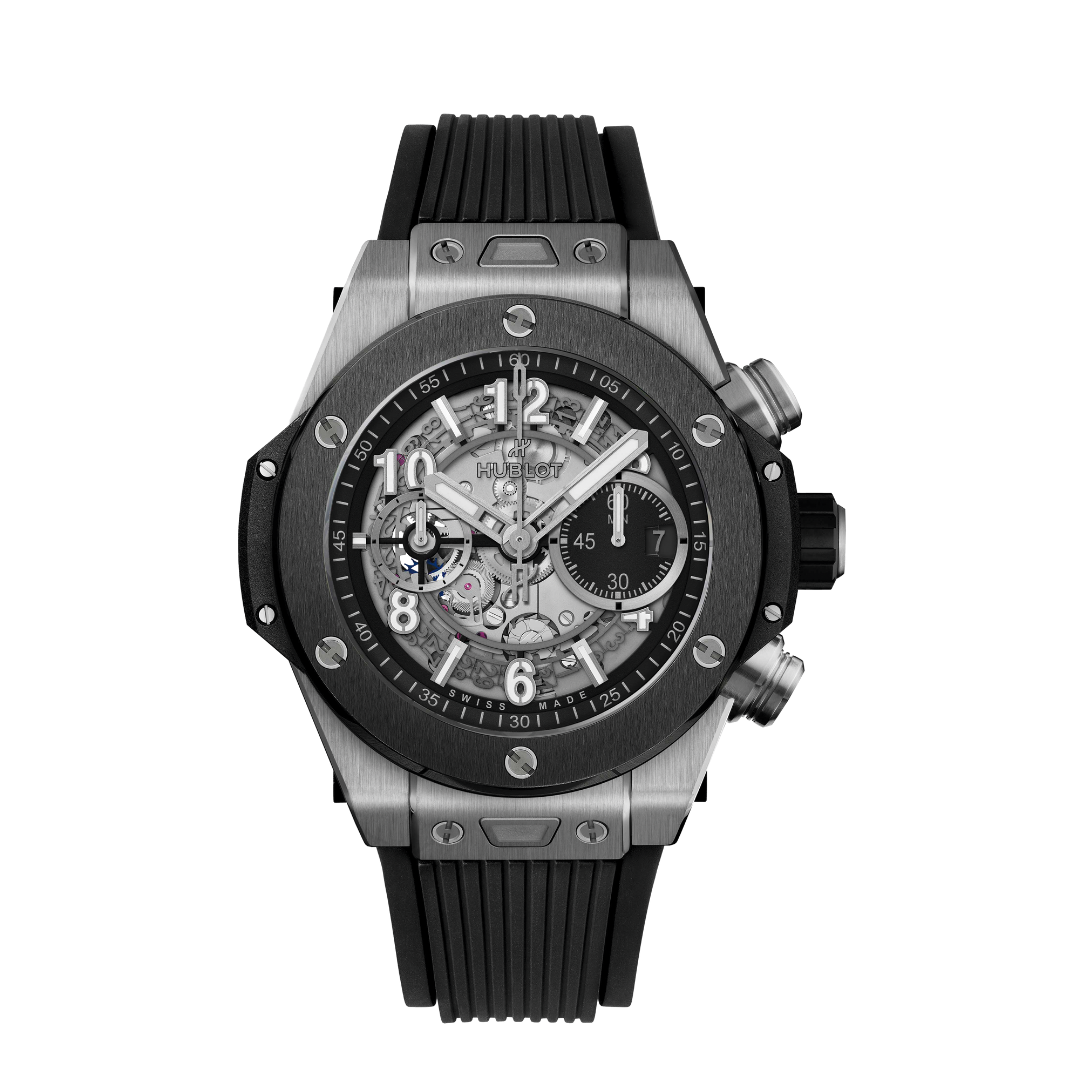 Big Bang Unico Black Silver Skeleton