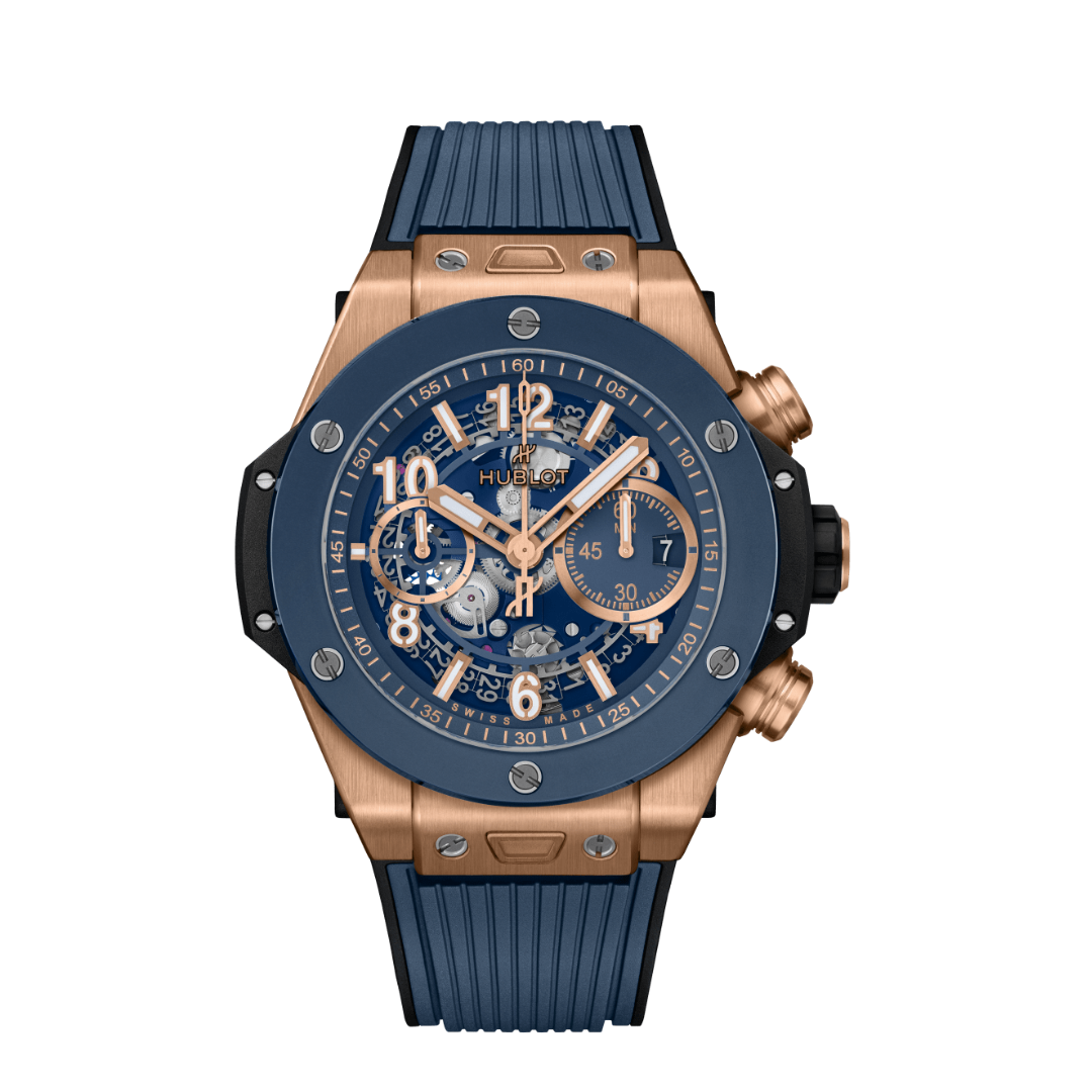Big Bang Unico Blue Rose Gold Skeleton