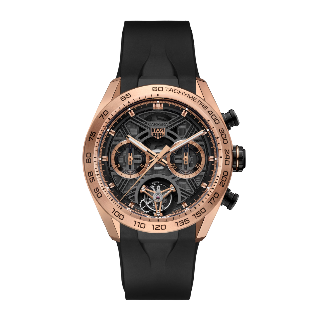 TAG Heuer Carrera Skeleton Tourbillon – Rose Gold Black