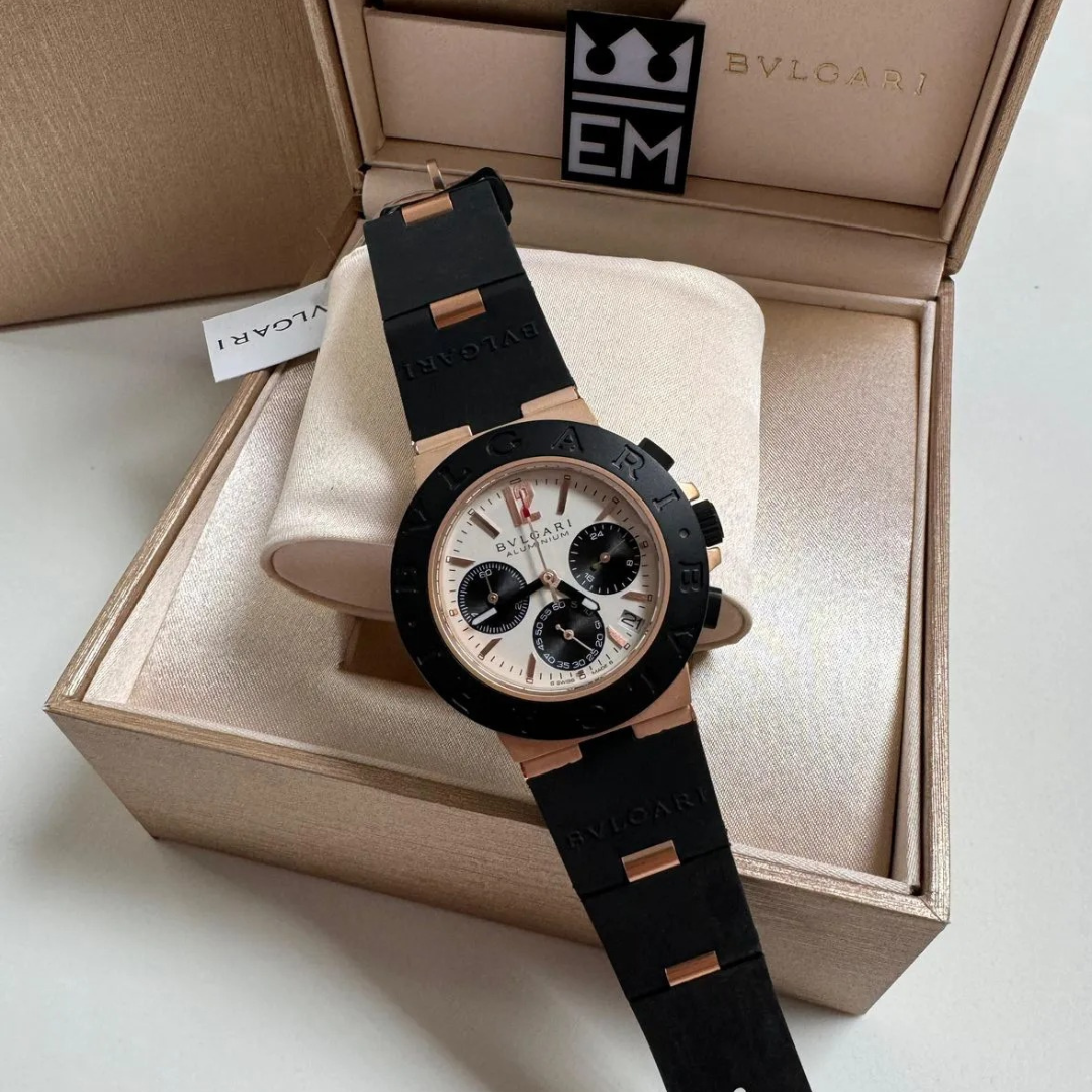 Bvlgari Aluminium Chronograph Cream