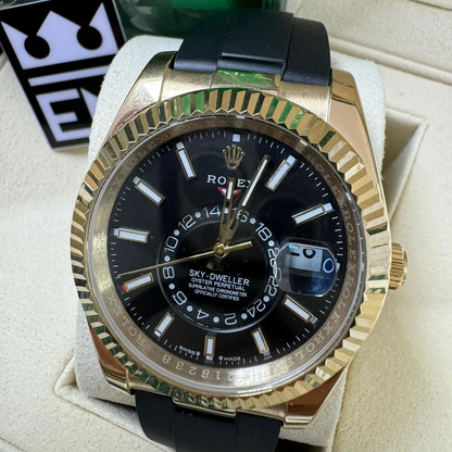 SKY – Black Dial – Oysterflex