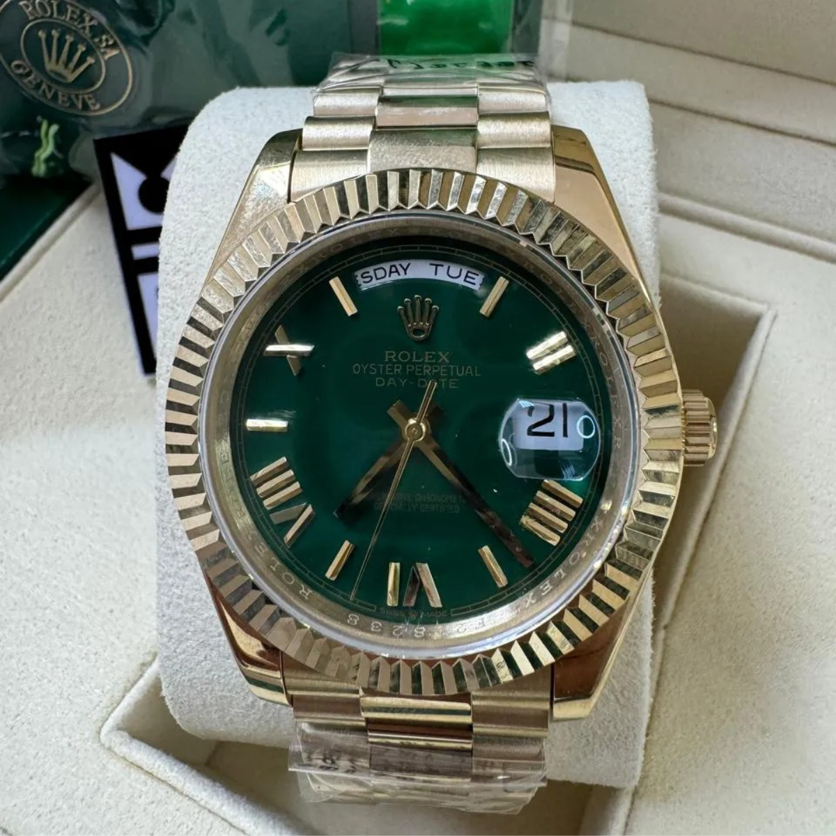 Green Dial with Roman Numerals