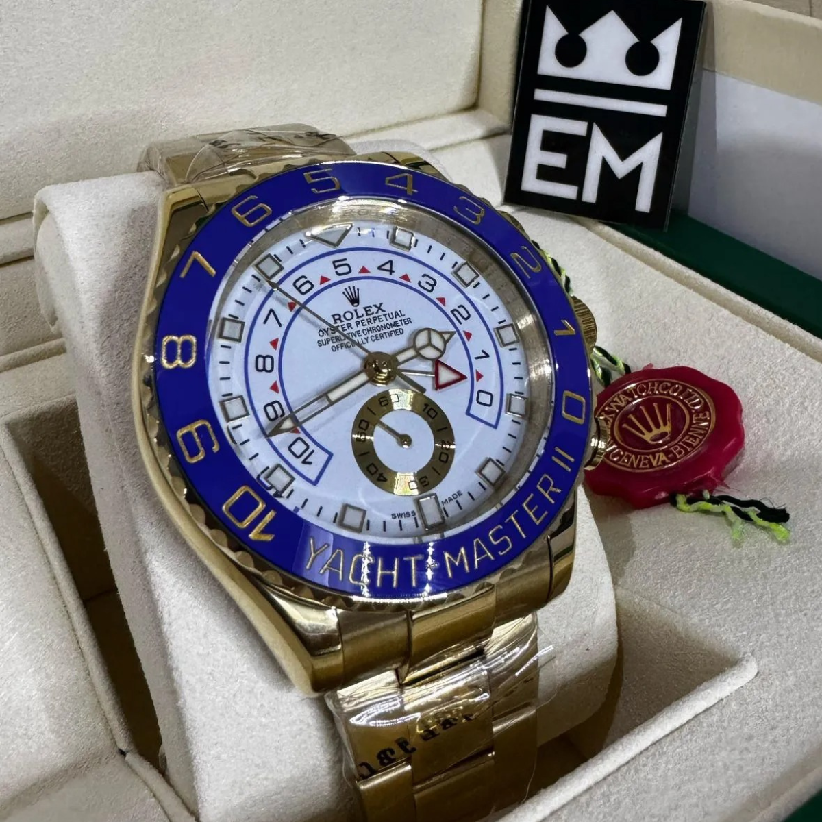 Rolex Yacht-Master II – Gold Blue Dial / Blue Bezel