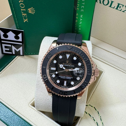 YM – Black Dial – Oysterflex