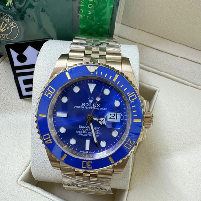 Blue Dial – Yellow Gold