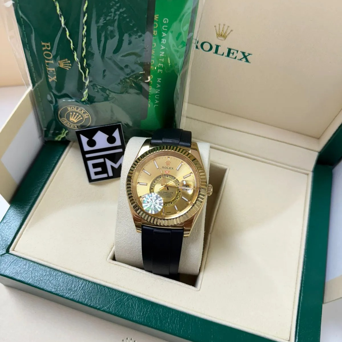 Goldenes Dial – Oysterflex