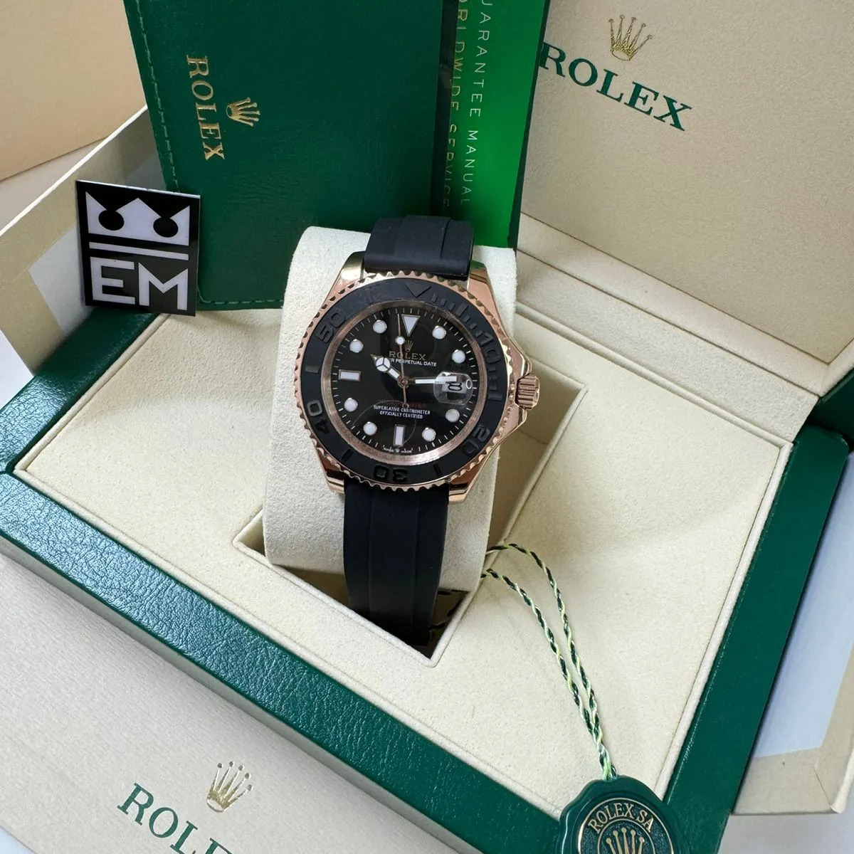 YM – Black Dial – Oysterflex