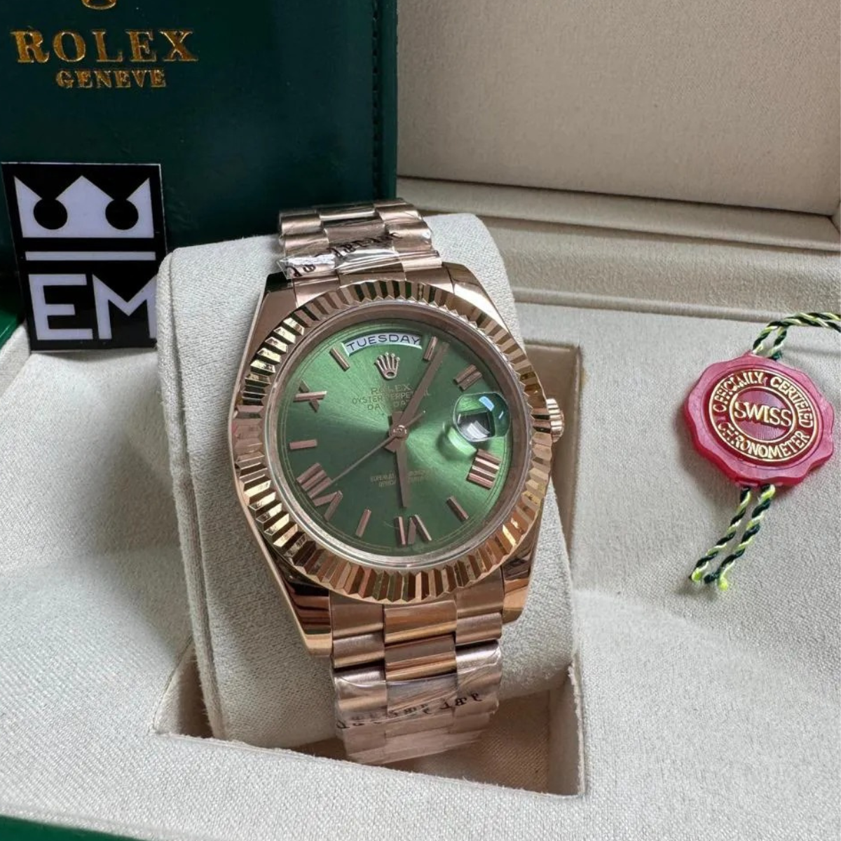 Green Dial with Roman Numerals B