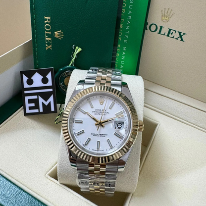 DJUST 41 – White Dial