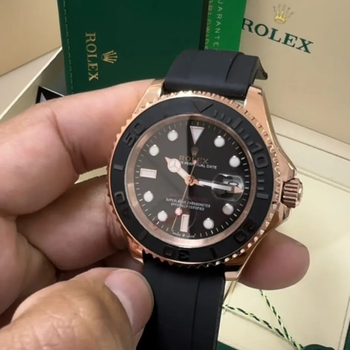 YM – Black Dial – Oysterflex