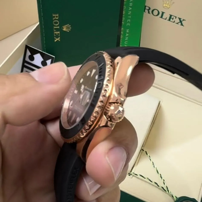YM – Black Dial – Oysterflex