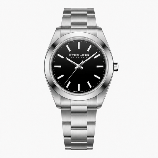 Men's Automatic Wristwatch, Black Dial