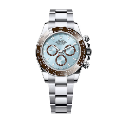 Ice Blue Dial – Brown Ceramic Bezel