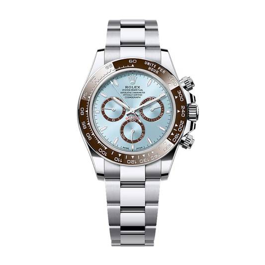 Ice Blue Dial – Brown Ceramic Bezel
