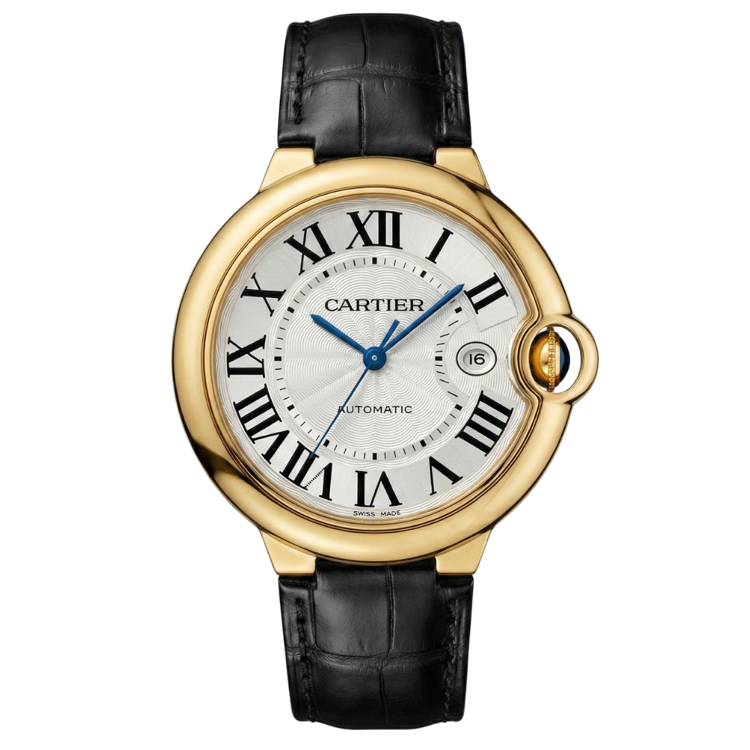 Cartier Ballon Bleu Gold Automatic – Leather Strap Black